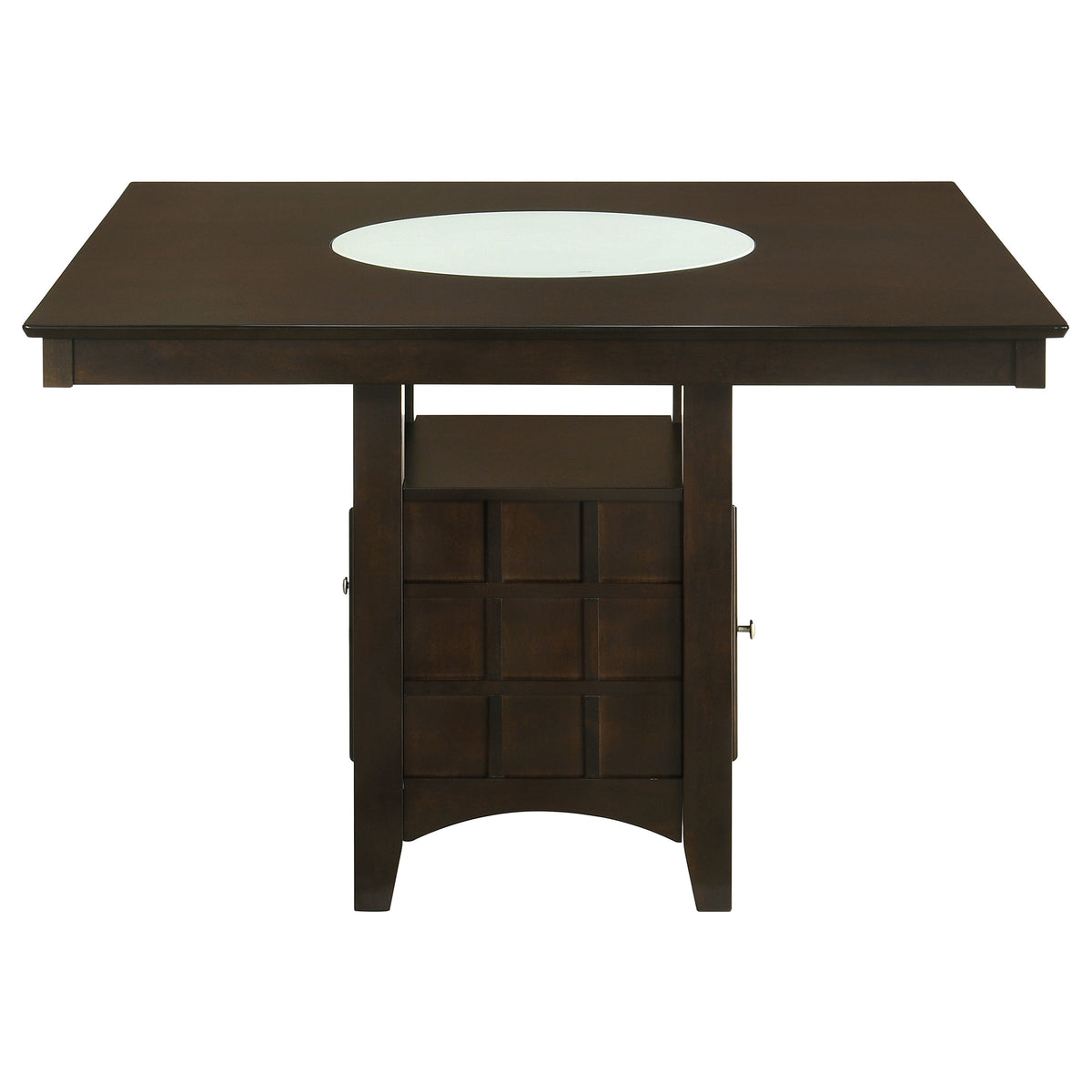 Gabriel 5-piece Square Counter Height Dining Set with Slat Back Chairs Cappuccino