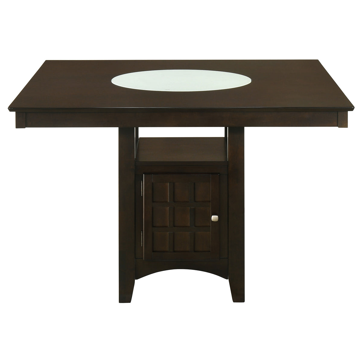 Gabriel 5-piece Square Counter Height Dining Set with Lattice Back Chairs Cappuccino
