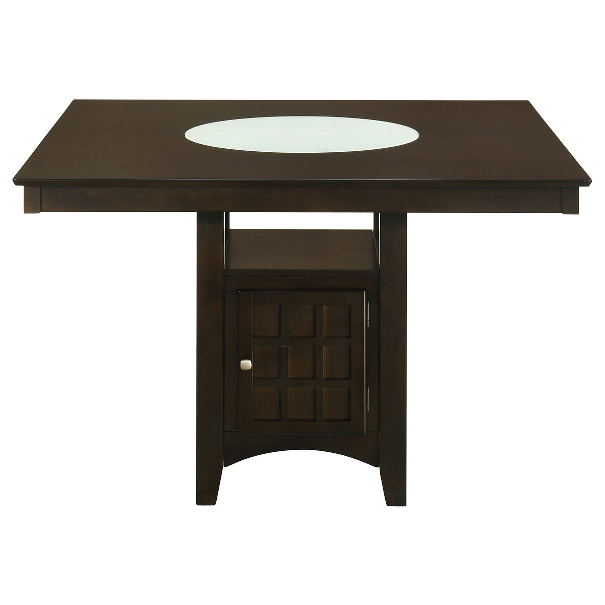 Gabriel 7-piece Square Counter Height Dining Set with Lattice Back Chairs Cappuccino