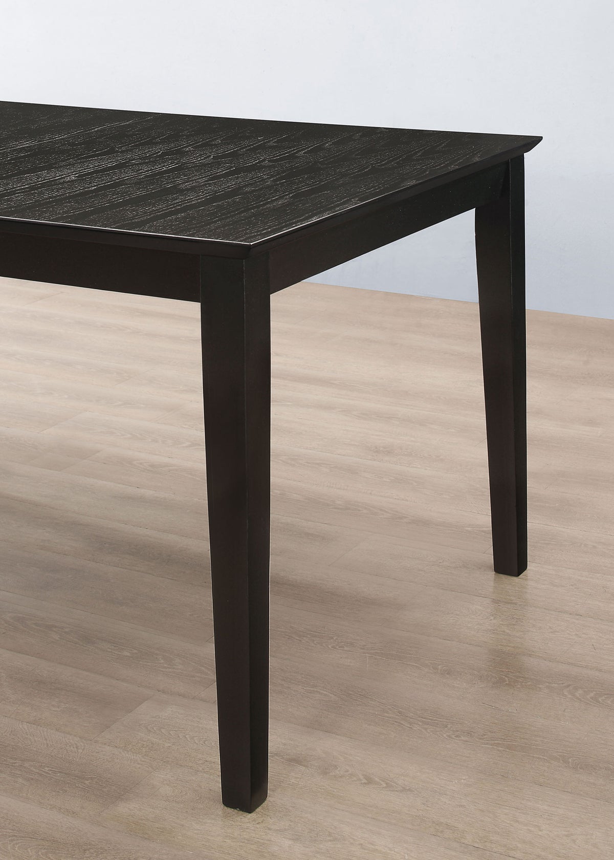 Louise 60 to 78-inch Rectangular Extension Dining Table Black