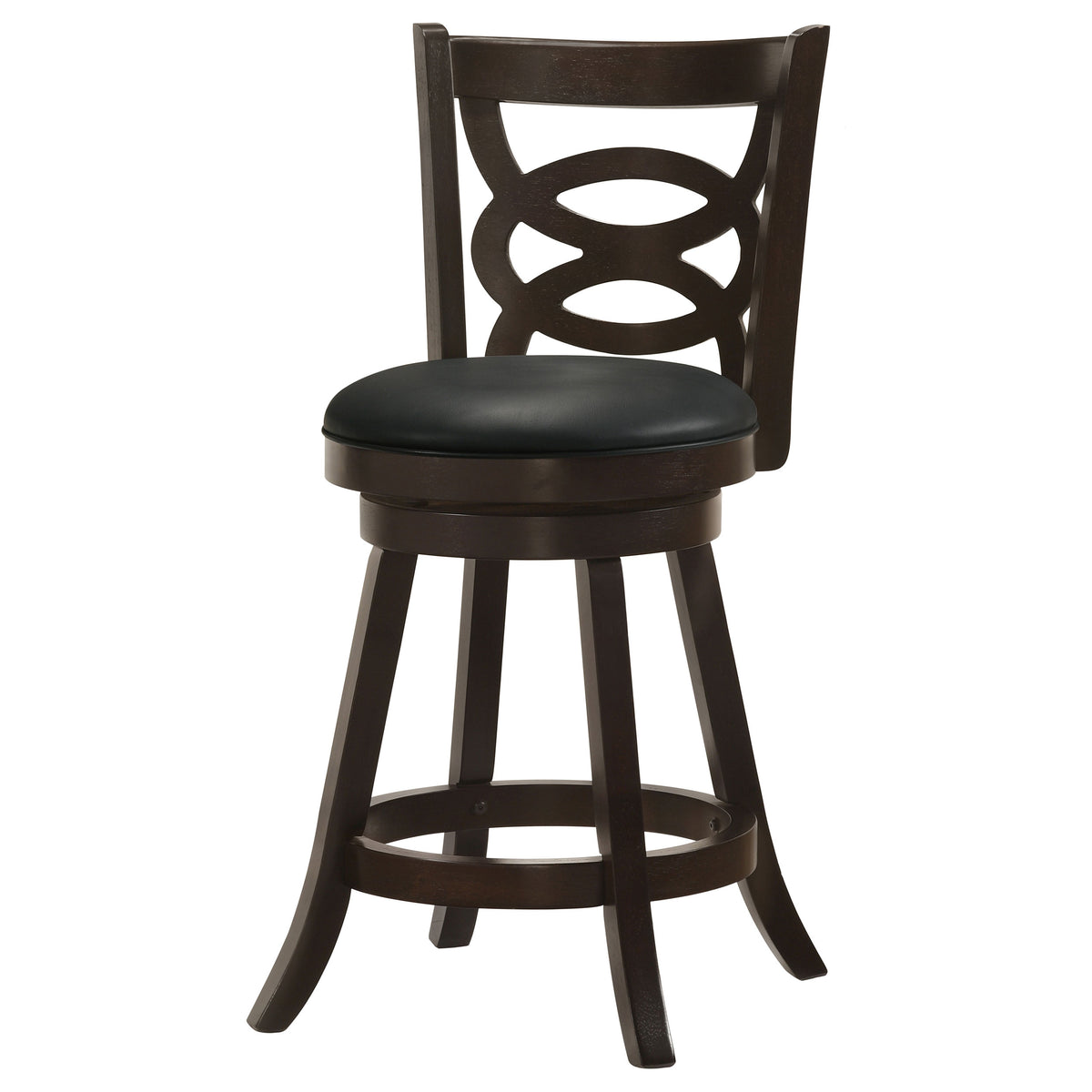 Calecita Wood Swivel Counter Stools (Set of 2) Cappuccino