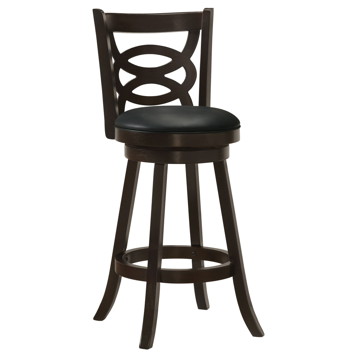 Calecita Wood Swivel Bar Chairs (Set of 2) Cappuccino