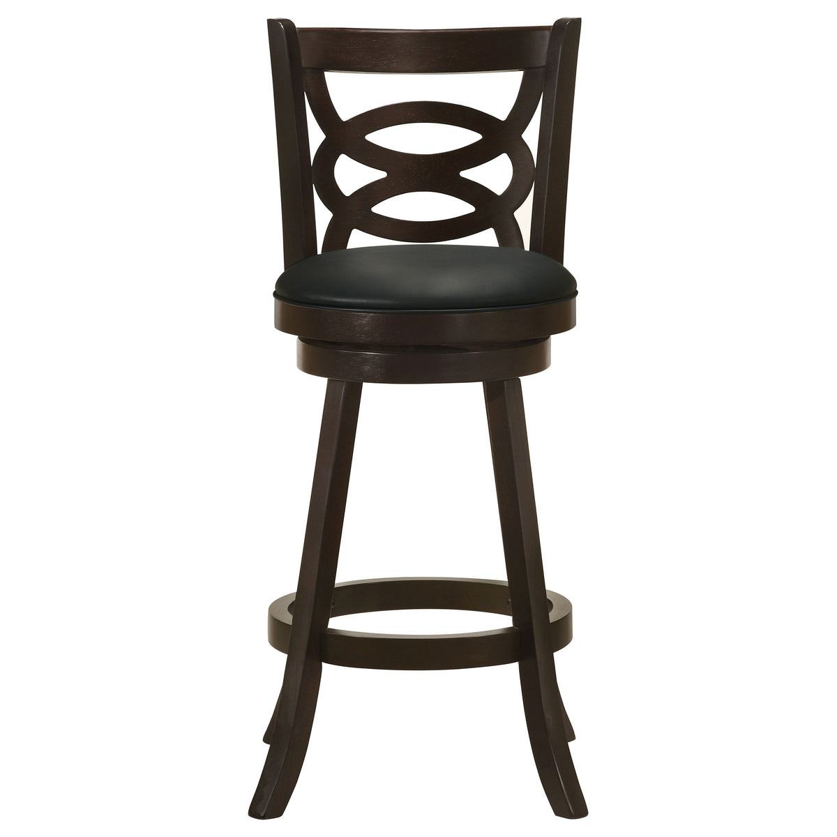 Calecita Wood Swivel Bar Chairs (Set of 2) Cappuccino