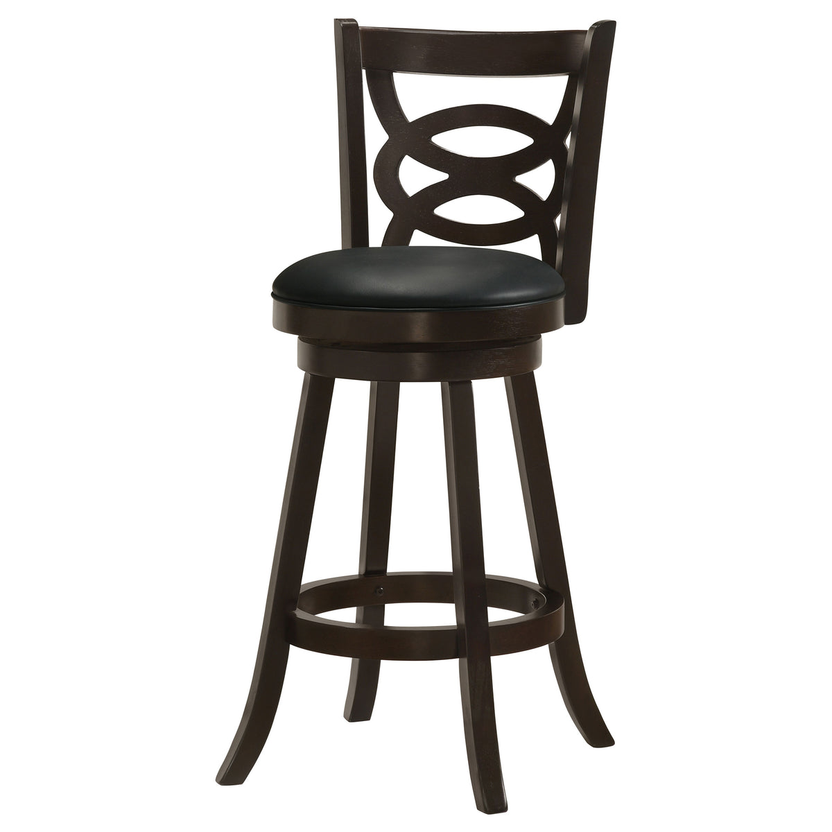 Calecita Wood Swivel Bar Chairs (Set of 2) Cappuccino