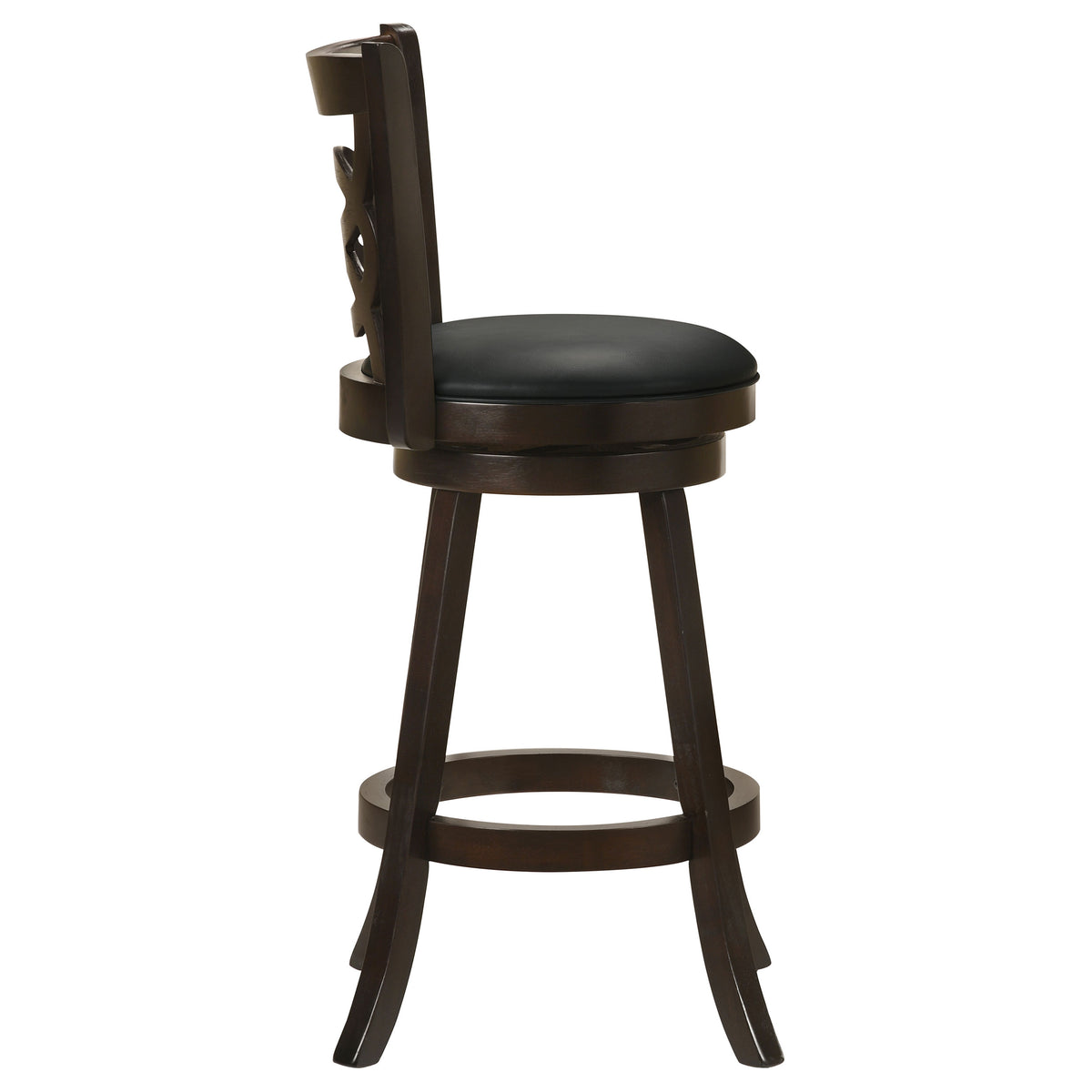 Calecita Wood Swivel Bar Chairs (Set of 2) Cappuccino