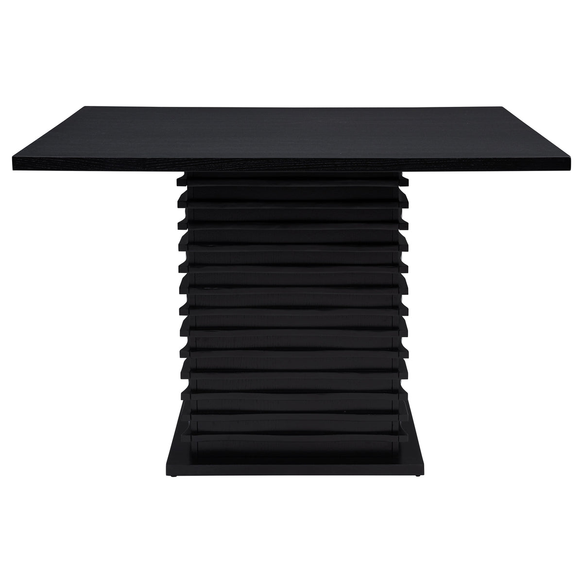 Stanton 54-inch Square Counter Height Dining Table with Pedestal Base Black