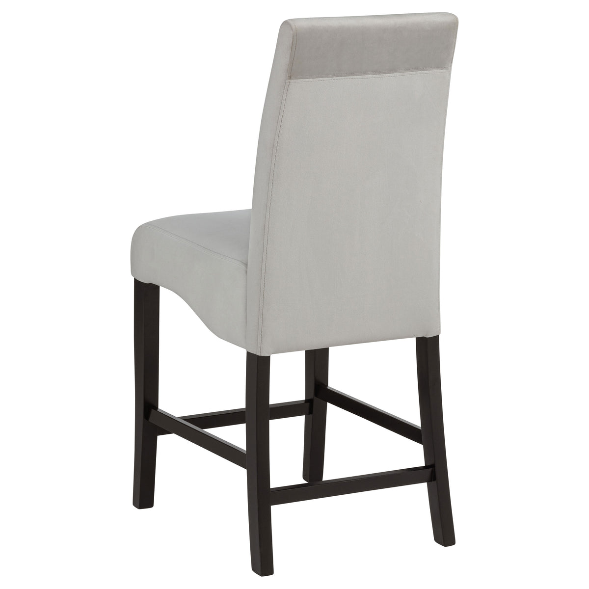 Stanton Velvet Upholstered Counter Height Chairs (Set of 2) Grey and Black