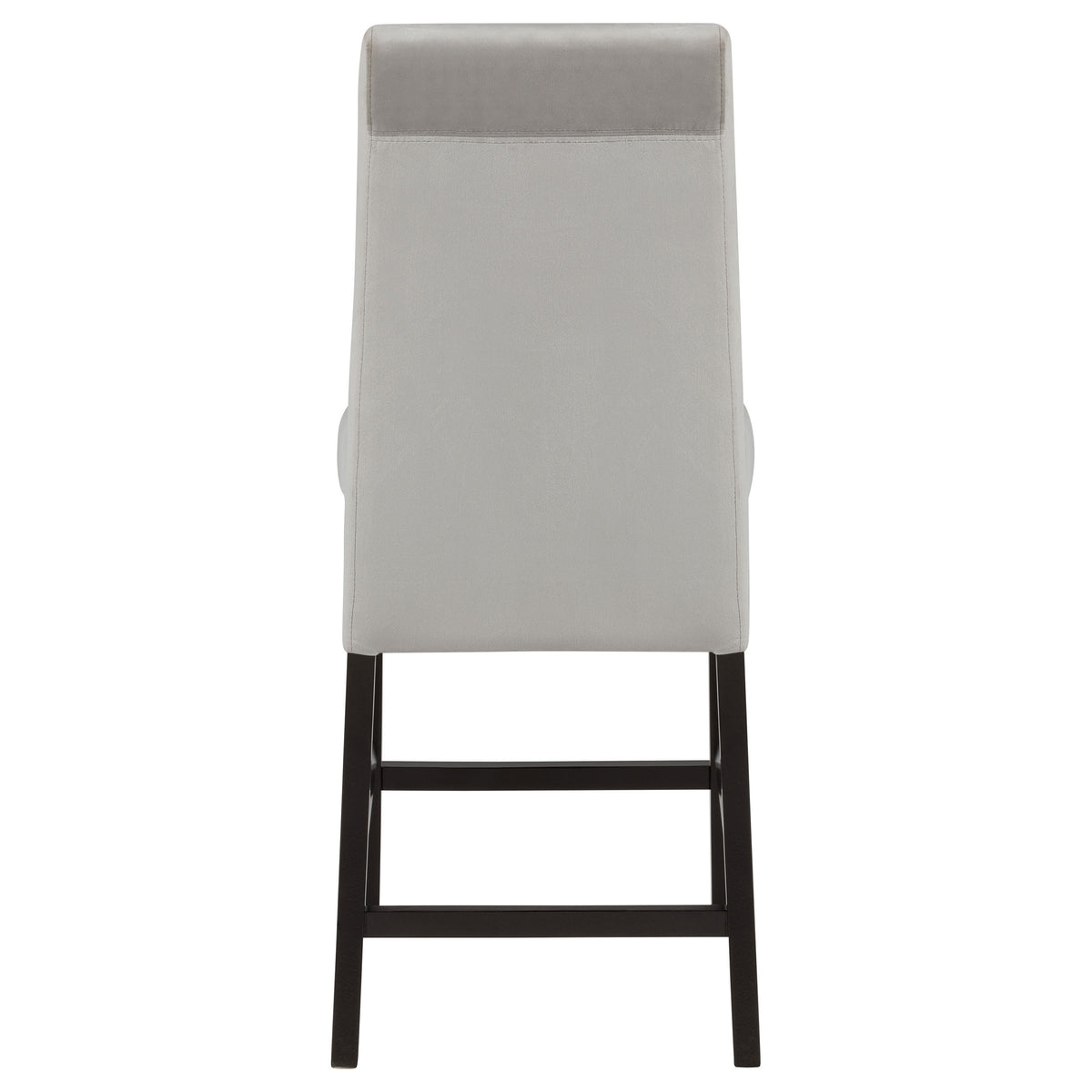 Stanton Velvet Upholstered Counter Height Chairs (Set of 2) Grey and Black