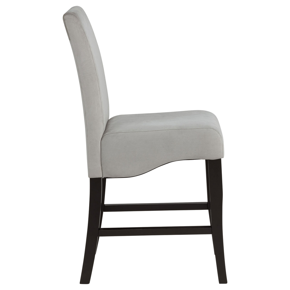 Stanton Velvet Upholstered Counter Height Chairs (Set of 2) Grey and Black