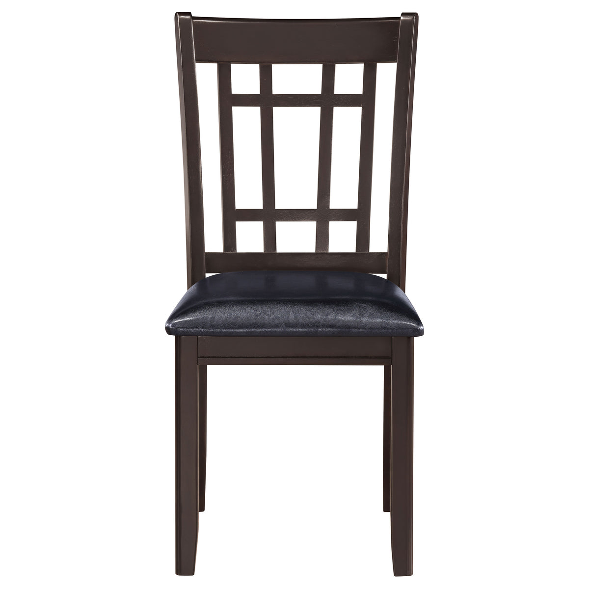 Lavon Wood Dining Side Chairs (Set of 2) Black and Espresso