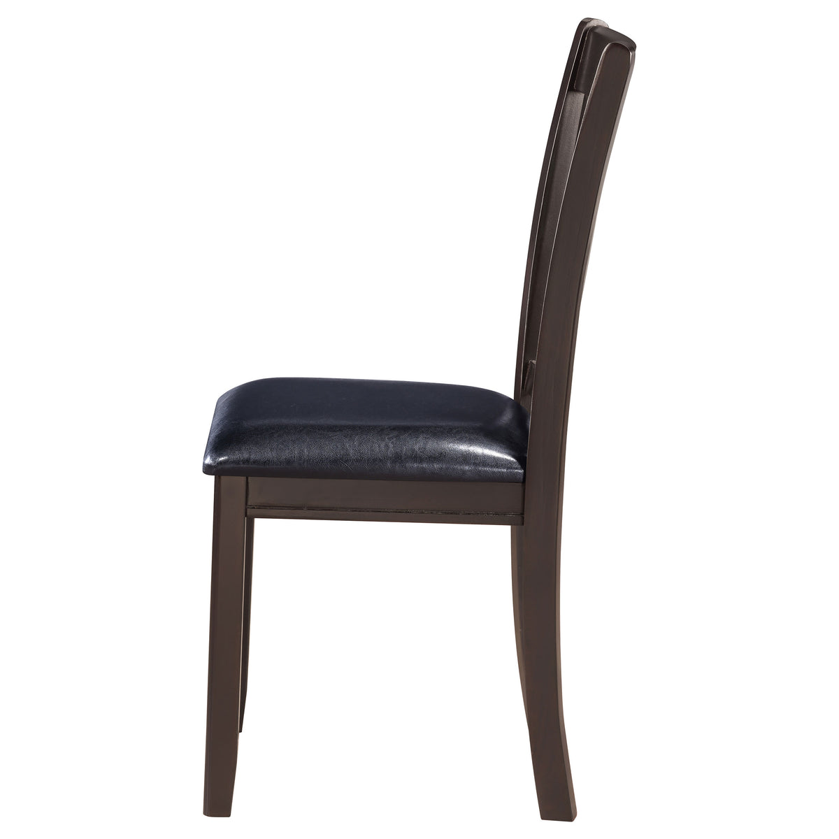 Lavon Wood Dining Side Chairs (Set of 2) Black and Espresso