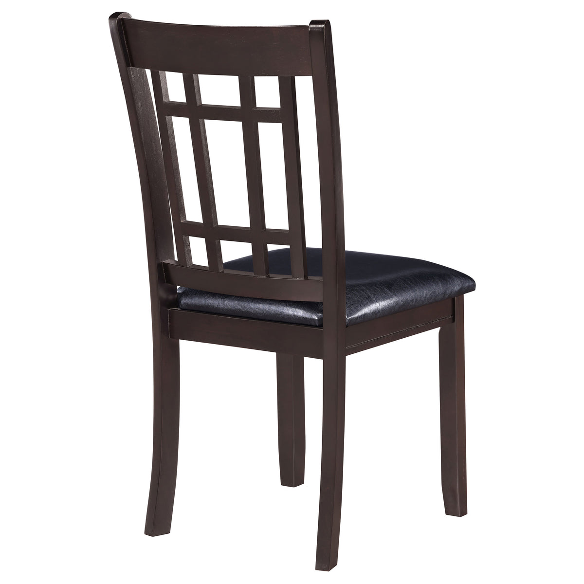 Lavon Wood Dining Side Chairs (Set of 2) Black and Espresso