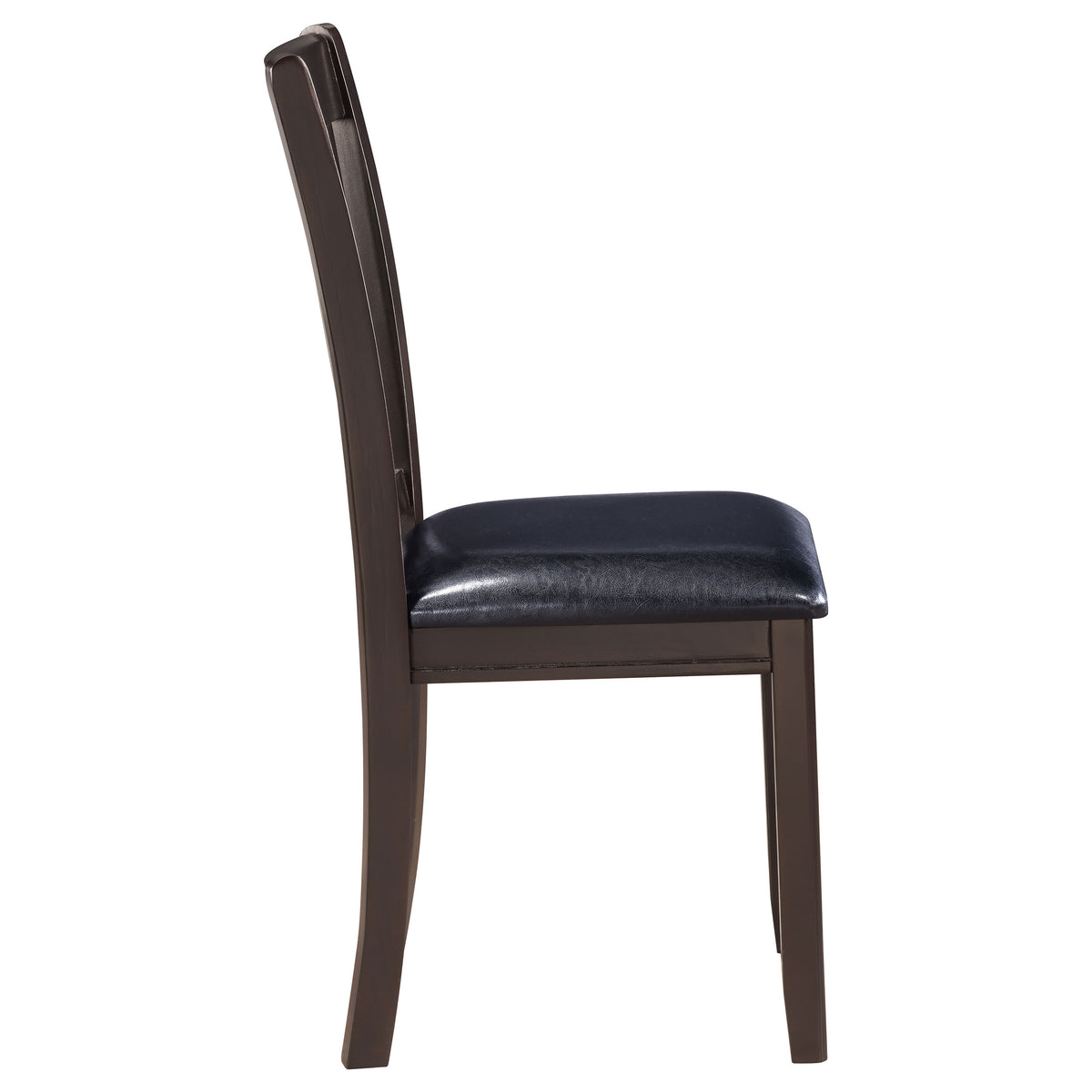 Lavon Wood Dining Side Chairs (Set of 2) Black and Espresso