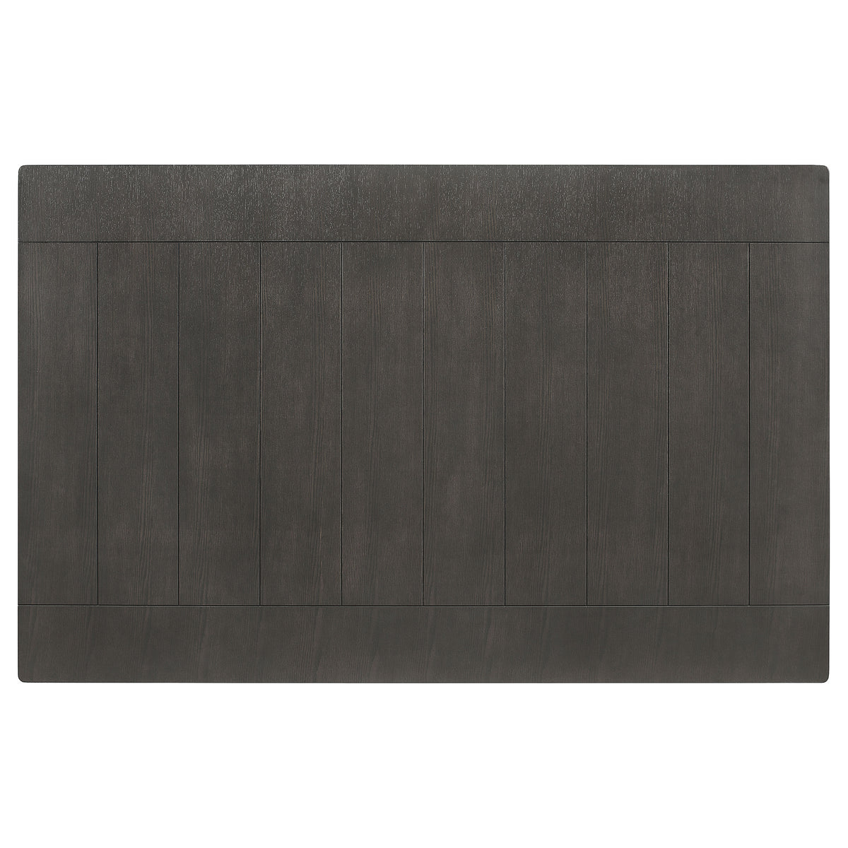 Dalila 66-inch Rectangular Plank Top Dining Table Dark Grey