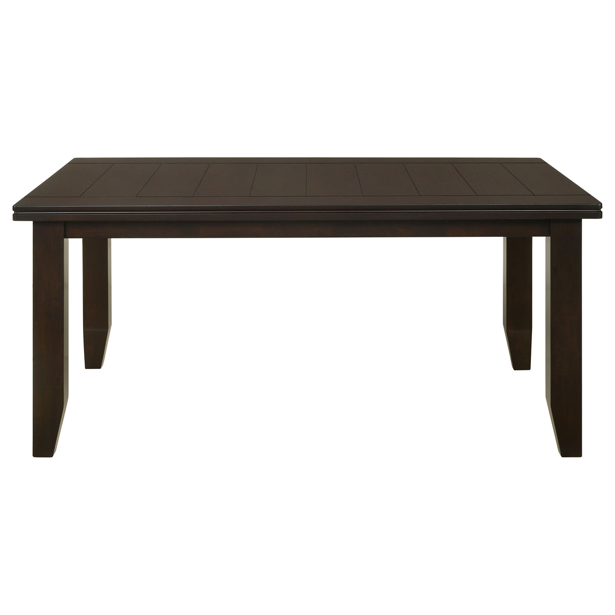 Dalila 66-inch Rectangular Plank Top Dining Table Cappuccino