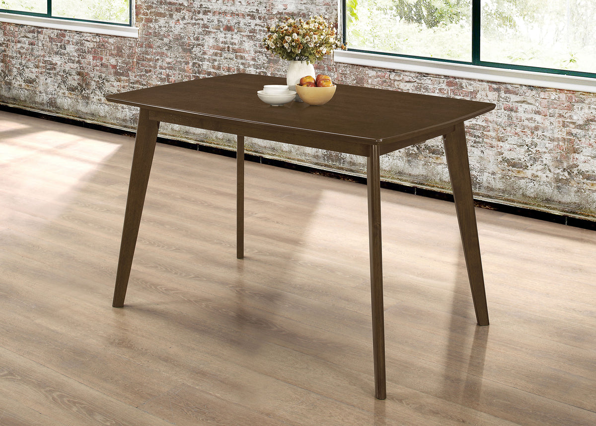 Kersey 47-inch Rectangular Mid-Century Dining Table Chestnut