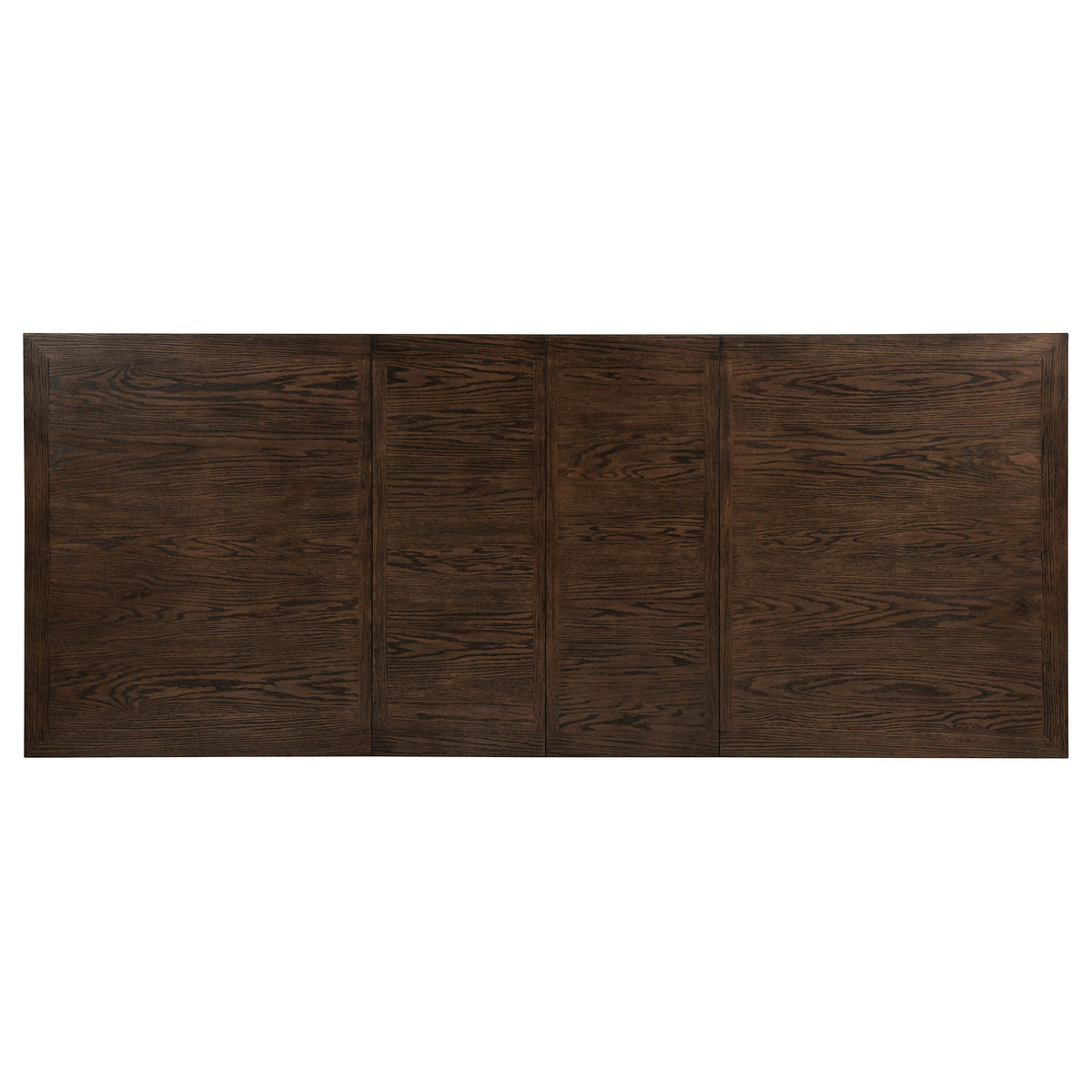 Ridgewell 7-piece Rectangular Trestle Dining Set Dark Oak and Beige