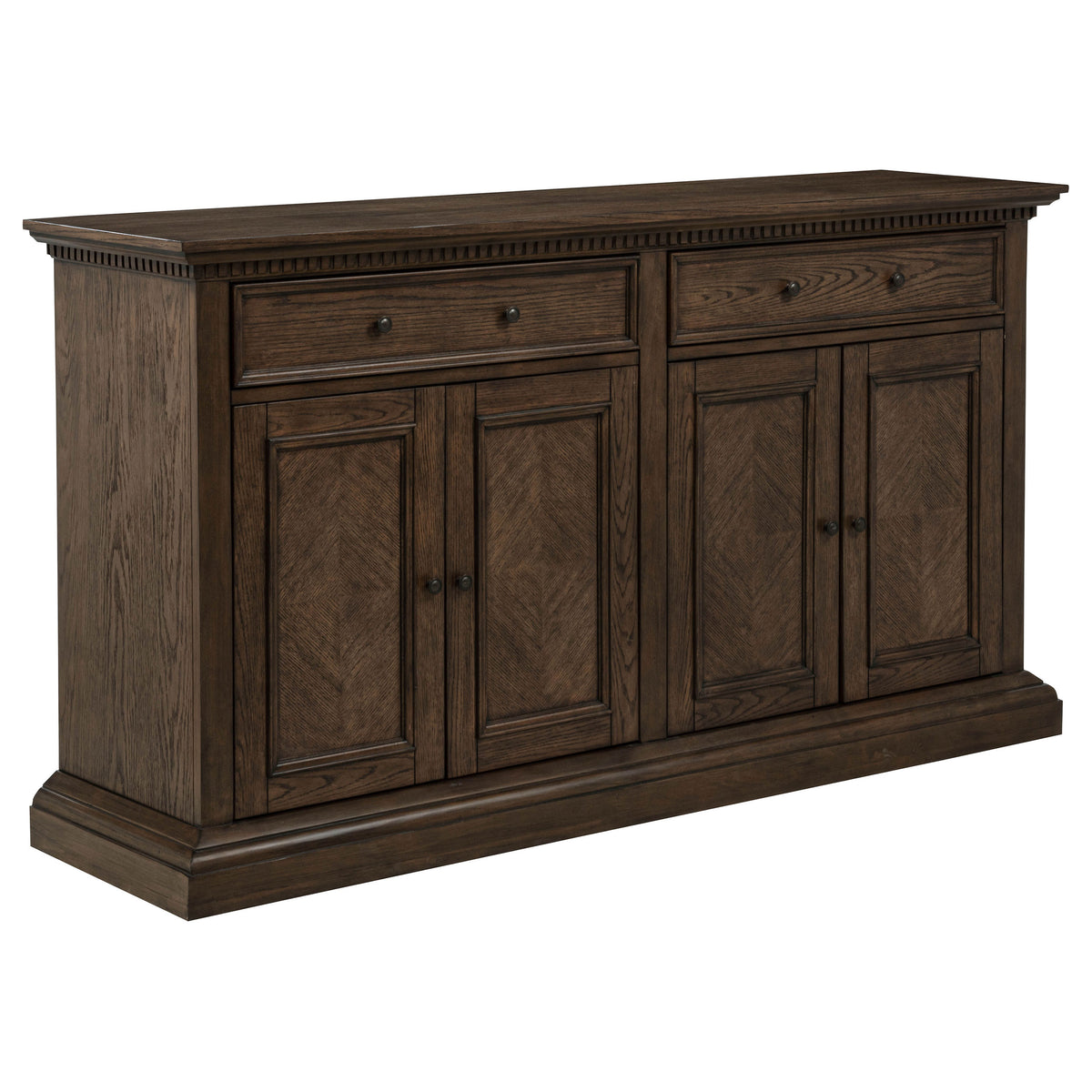 Ridgewell 2-drawer 4-door Dining Server Sideboard Dark Oak