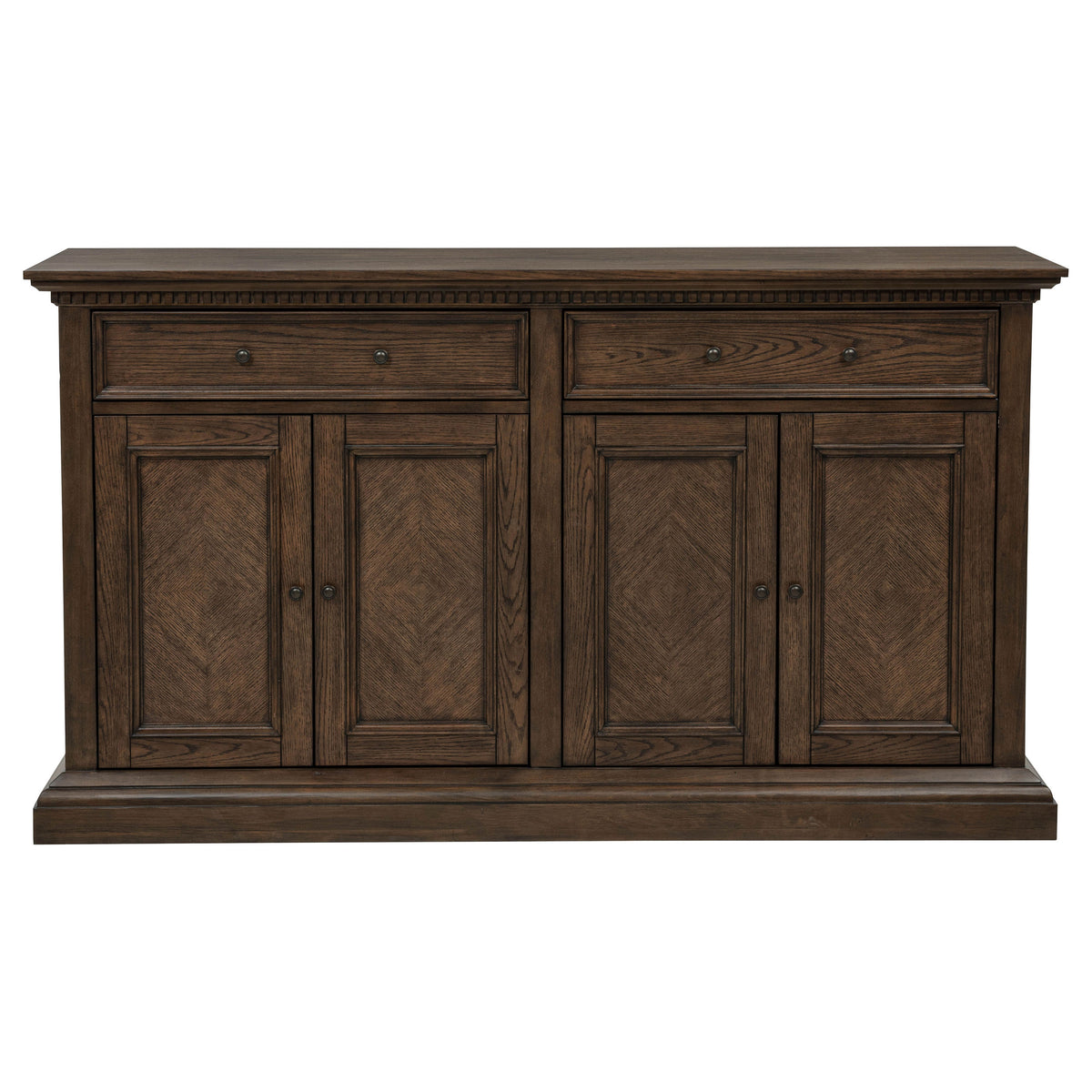 Ridgewell 2-drawer 4-door Dining Server Sideboard Dark Oak