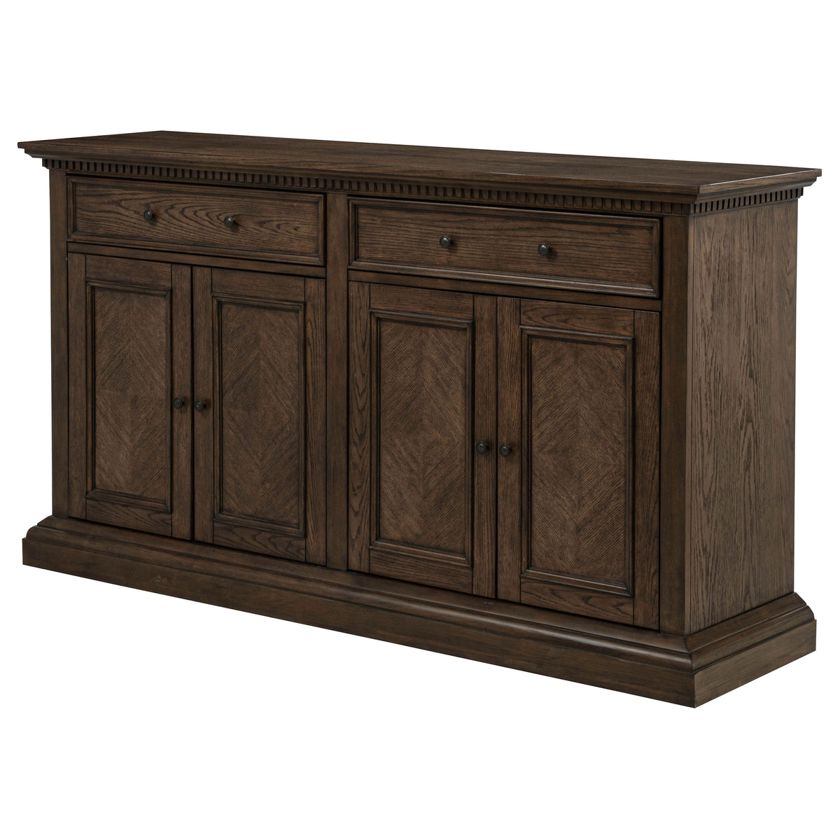 Ridgewell 2-drawer 4-door Dining Server Sideboard Dark Oak