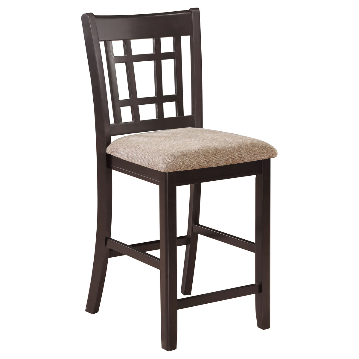 Lavon 5-piece Oval Counter Height Dining Set Light Chestnut and Espresso
