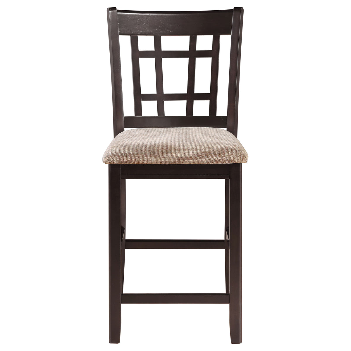 Lavon 5-piece Oval Counter Height Dining Set Light Chestnut and Espresso