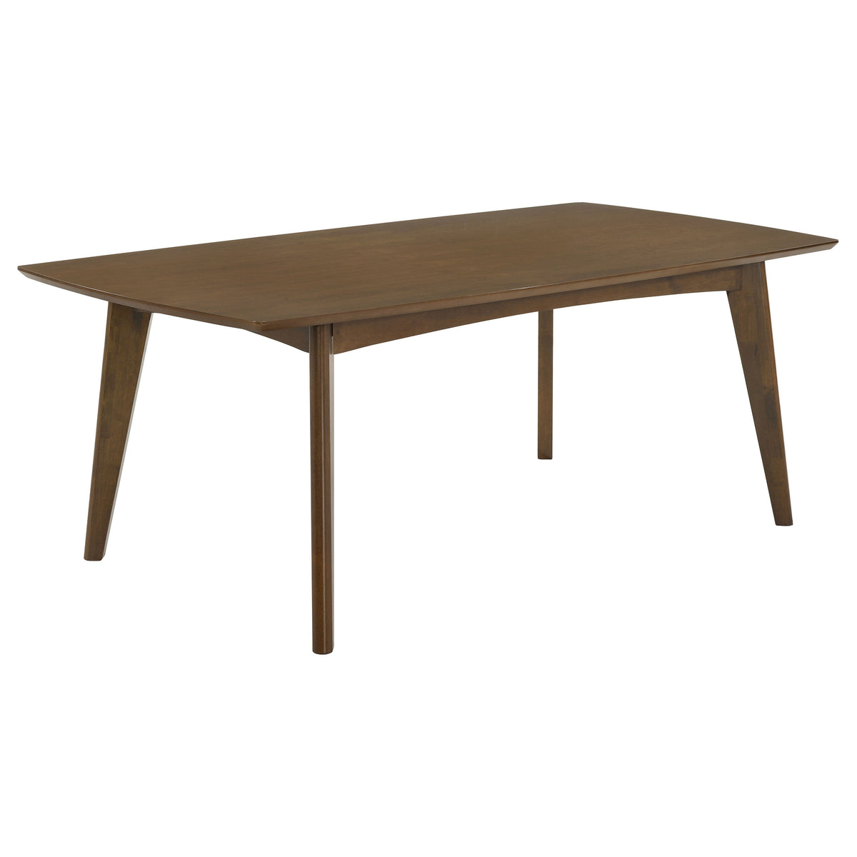 Malone 78-inch Rectangular Mid-Century Dining Table Dark Walnut