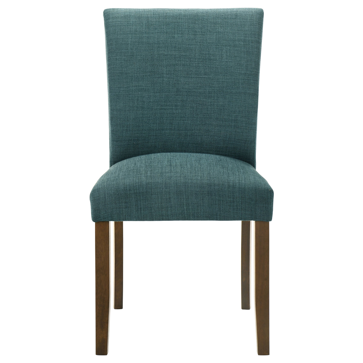 Paxton Upholstered Dining Side Chairs (Set of 2) Teal Blue and Brown