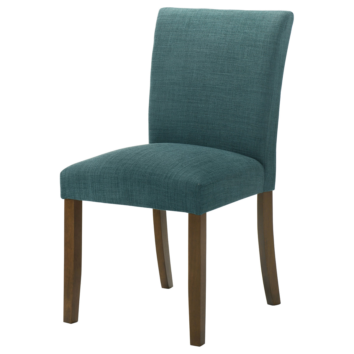 Paxton Upholstered Dining Side Chairs (Set of 2) Teal Blue and Brown