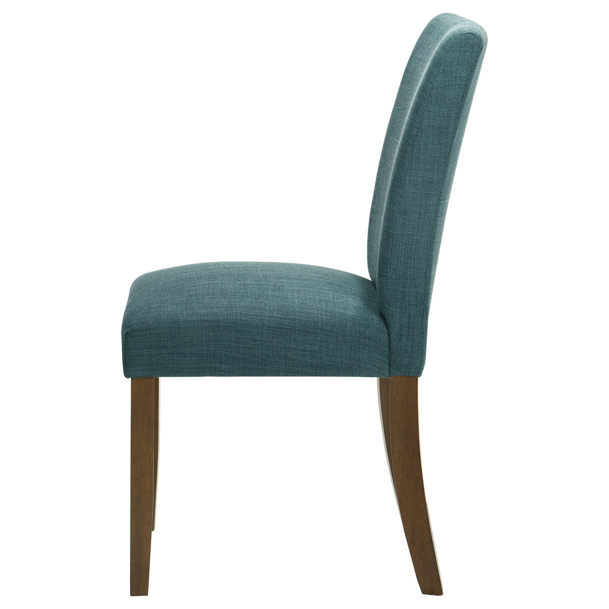 Paxton Upholstered Dining Side Chairs (Set of 2) Teal Blue and Brown