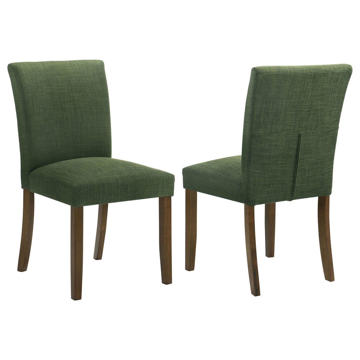 Paxton Upholstered Dining Side Chairs (Set of 2) Green and Brown