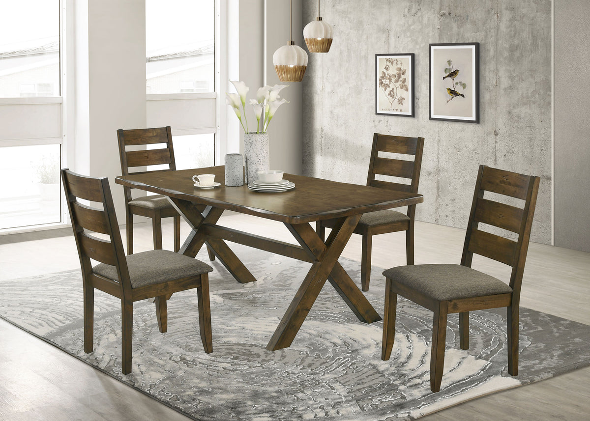 Alston 5-piece 71-inch Rectangular Dining Set Knotty Nutmeg