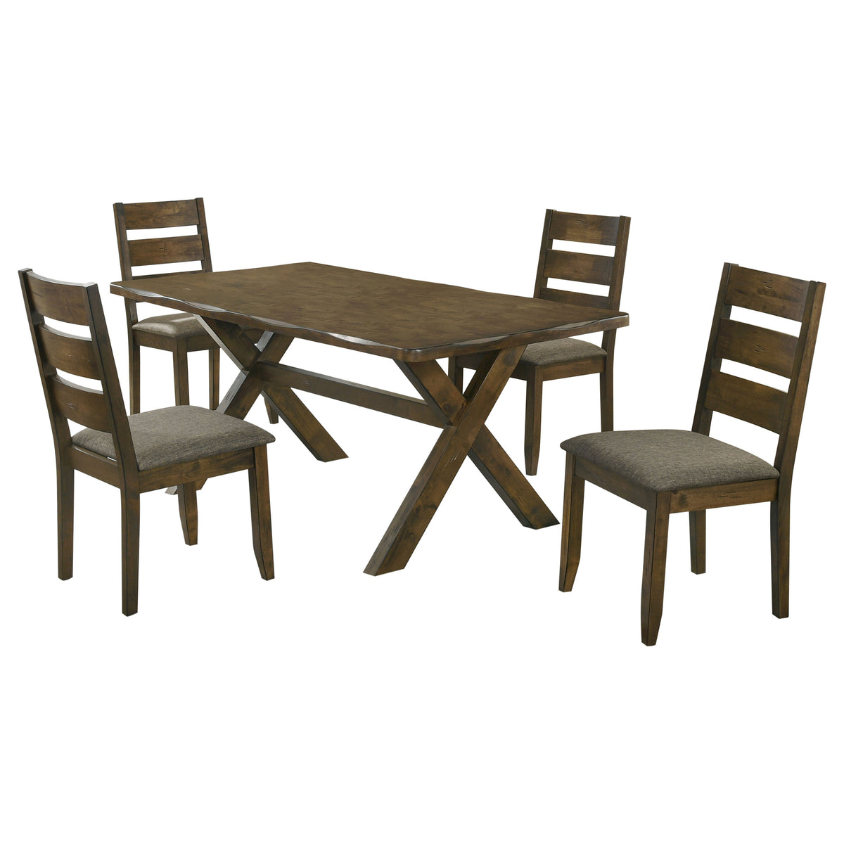 Alston 5-piece 71-inch Rectangular Dining Set Knotty Nutmeg