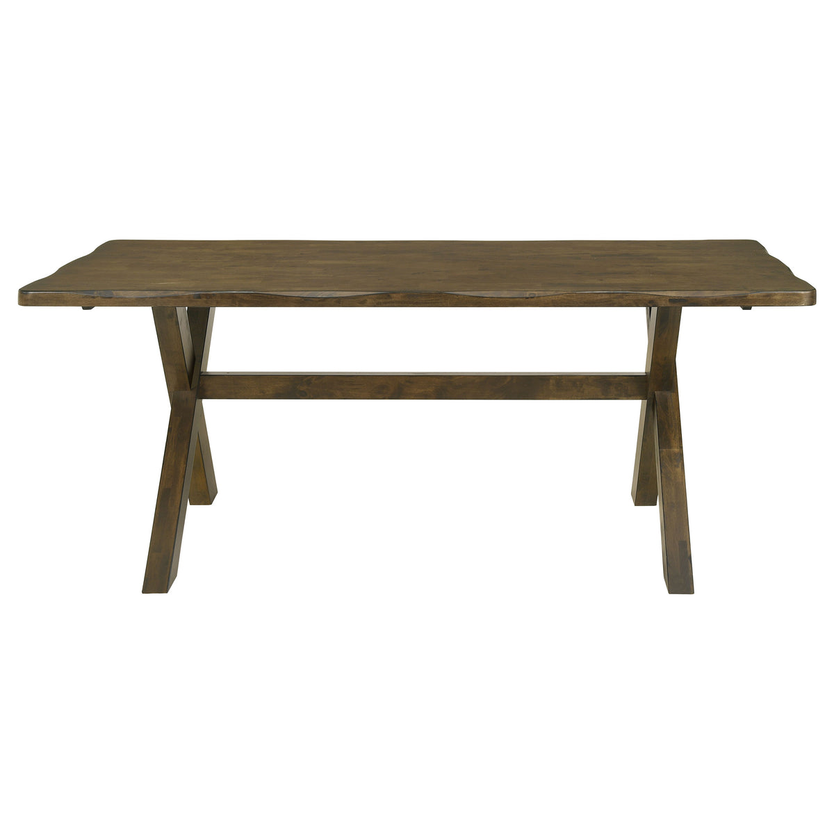 Alston 71-inch Rectangular X-Base Trestle Dining Table Knotty Nutmeg
