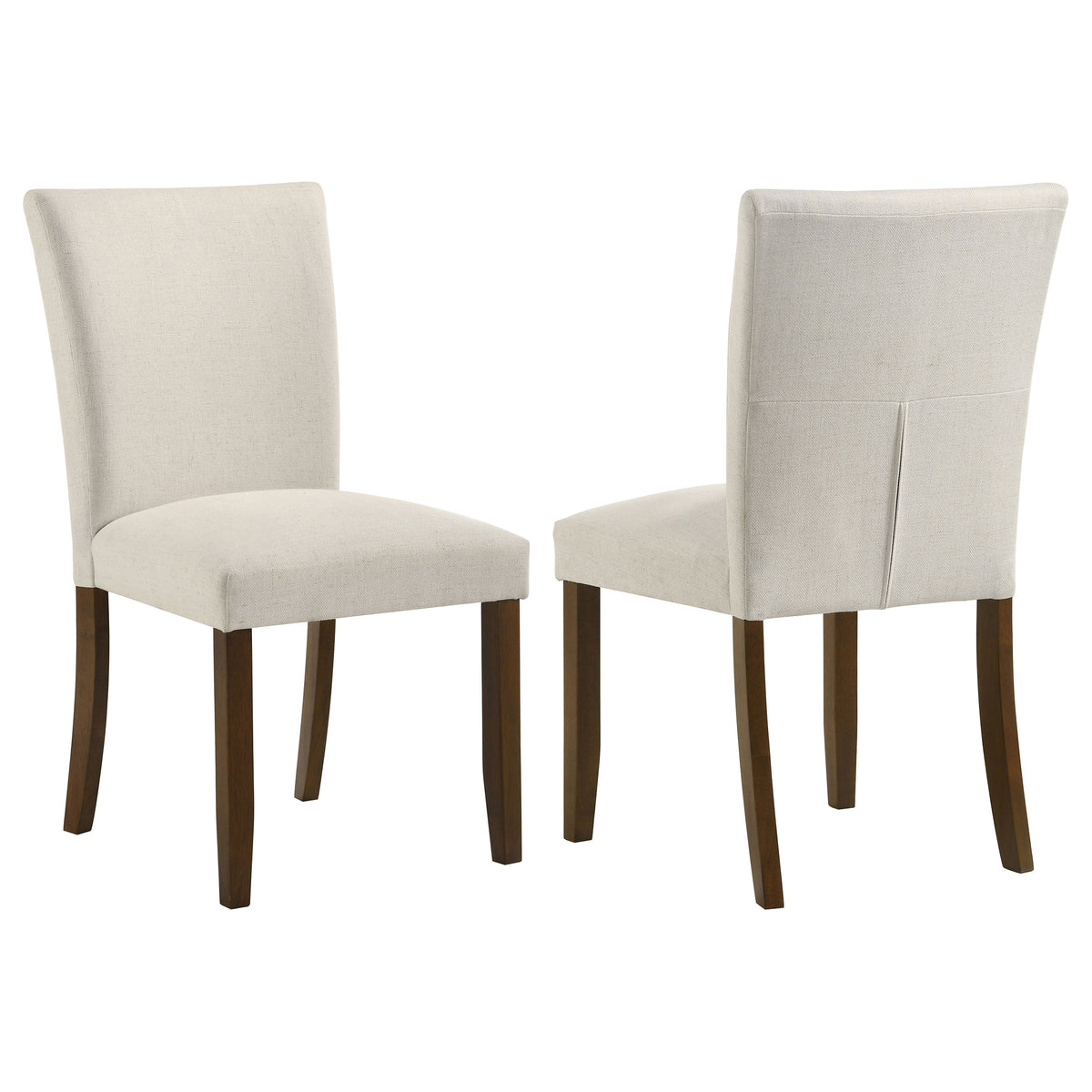 Paxton Upholstered Dining Side Chairs (Set of 2) Beige and Brown