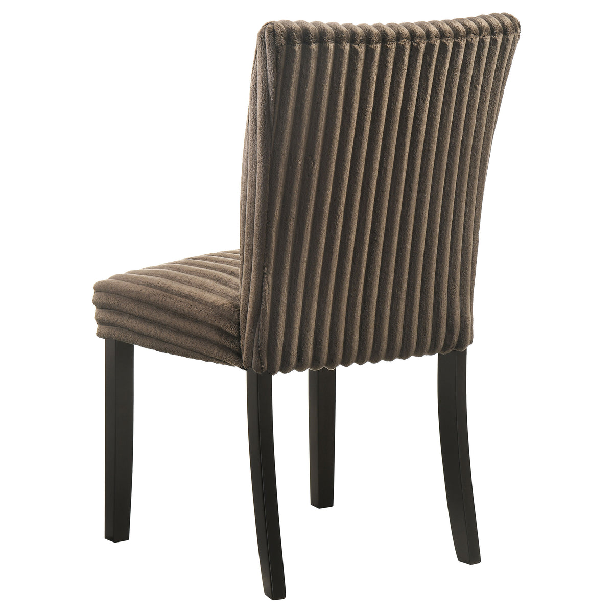 Dermott Corduroy Upholstered Parsons Dining Side Chairs (Set of 2) Chocolate