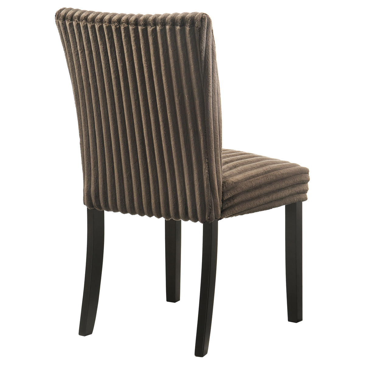 Dermott Corduroy Upholstered Parsons Dining Side Chairs (Set of 2) Chocolate