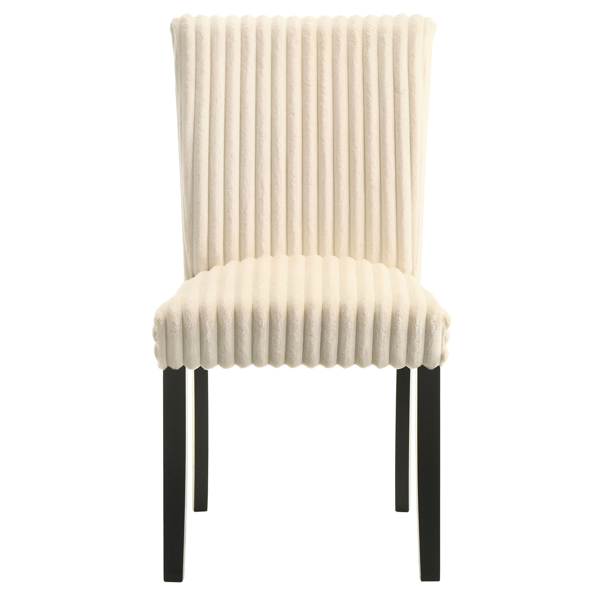 Dermott Corduroy Upholstered Parsons Dining Side Chairs (Set of 2) Cream