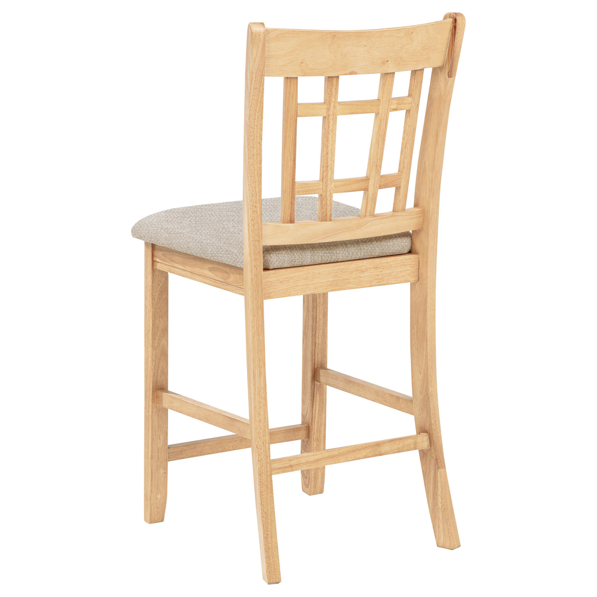 Lavon Lattice Back Counter Height Chairs (Set of 2) Linen and Light Oak