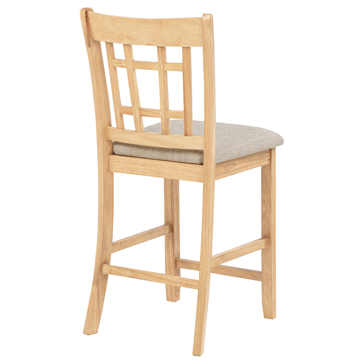 Lavon Lattice Back Counter Height Chairs (Set of 2) Linen and Light Oak