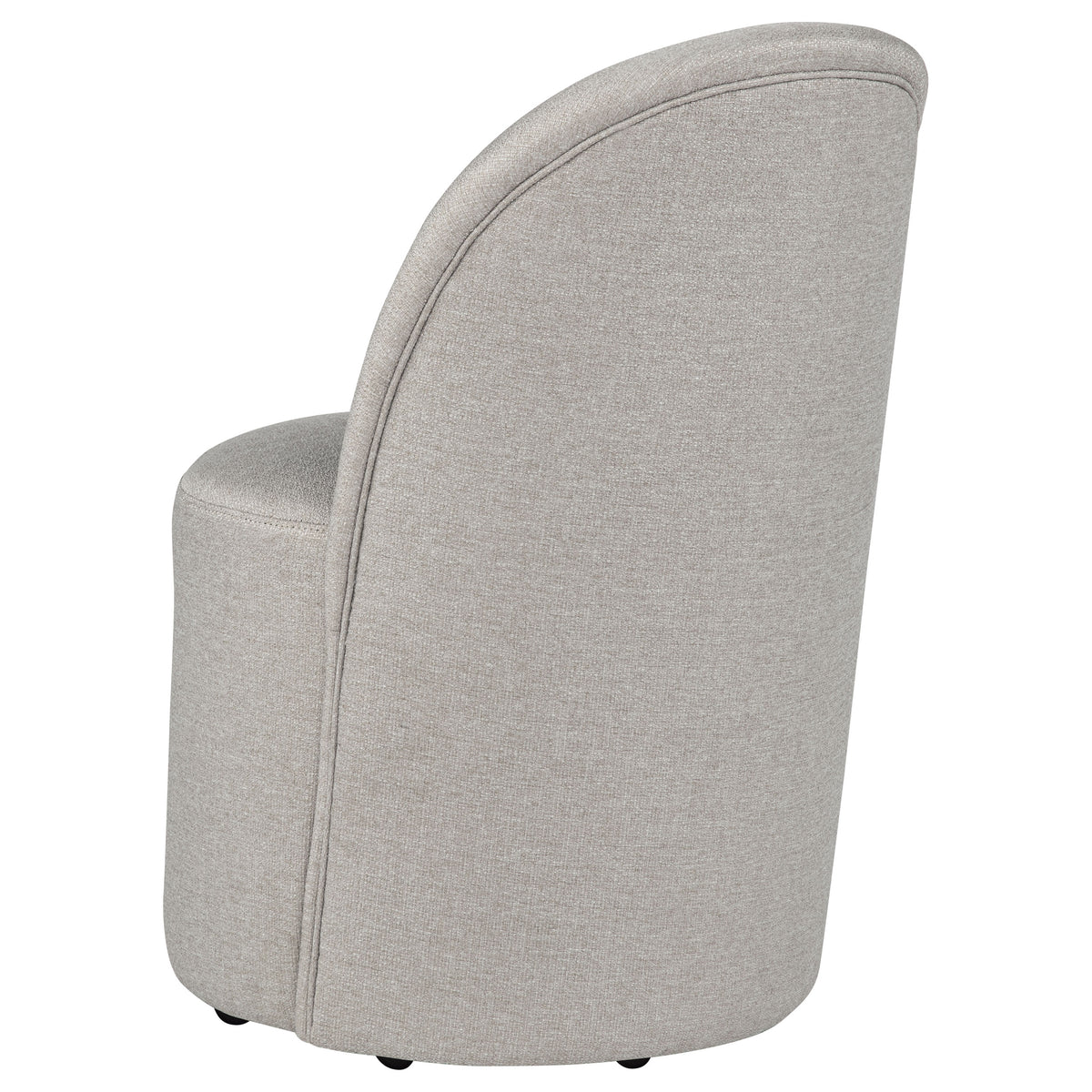 Aubrey Upholstered Barrel Dining Side Chairs (Set of 2) Beige