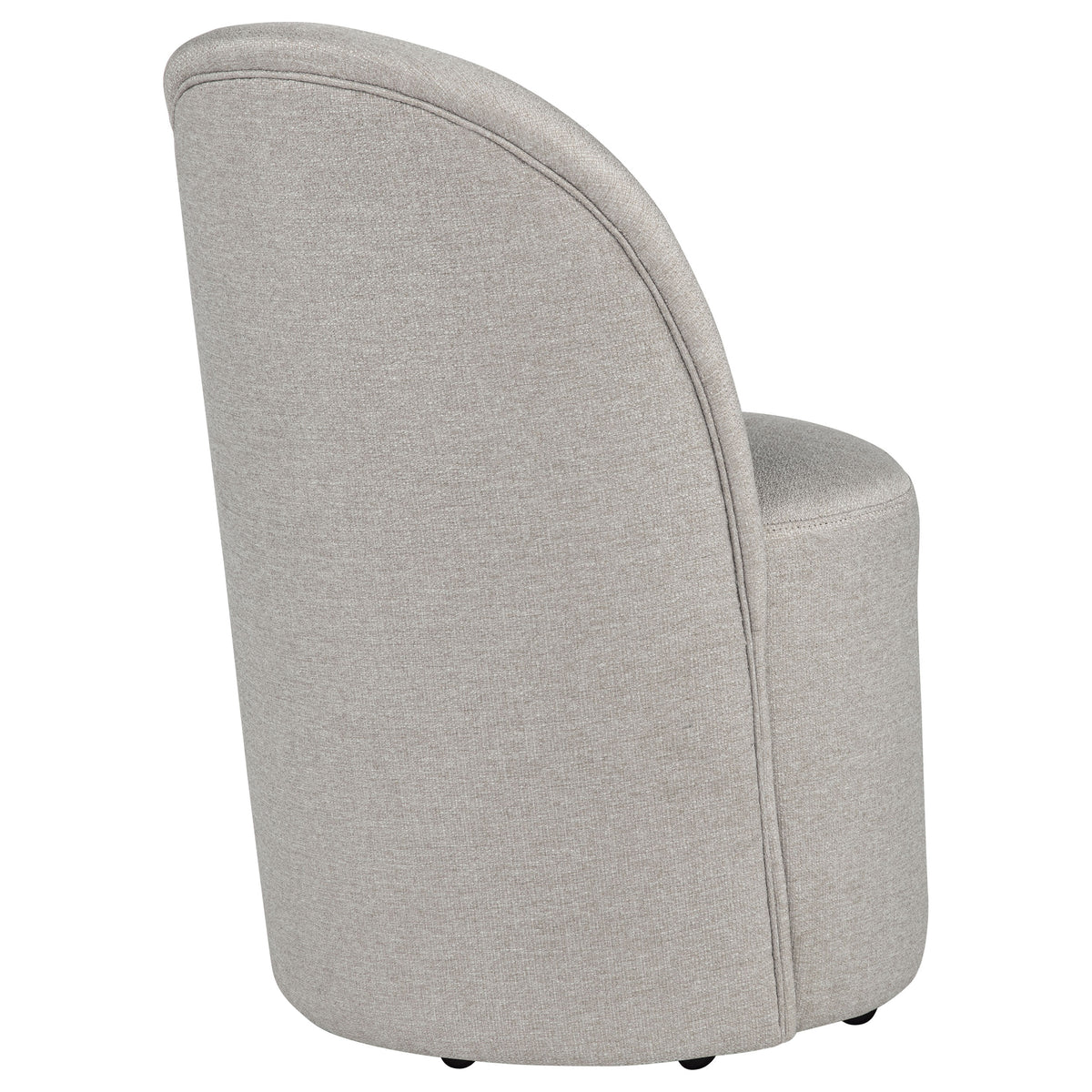 Aubrey Upholstered Barrel Dining Side Chairs (Set of 2) Beige