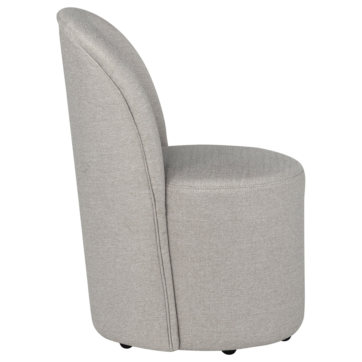 Aubrey Upholstered Barrel Dining Side Chairs (Set of 2) Beige