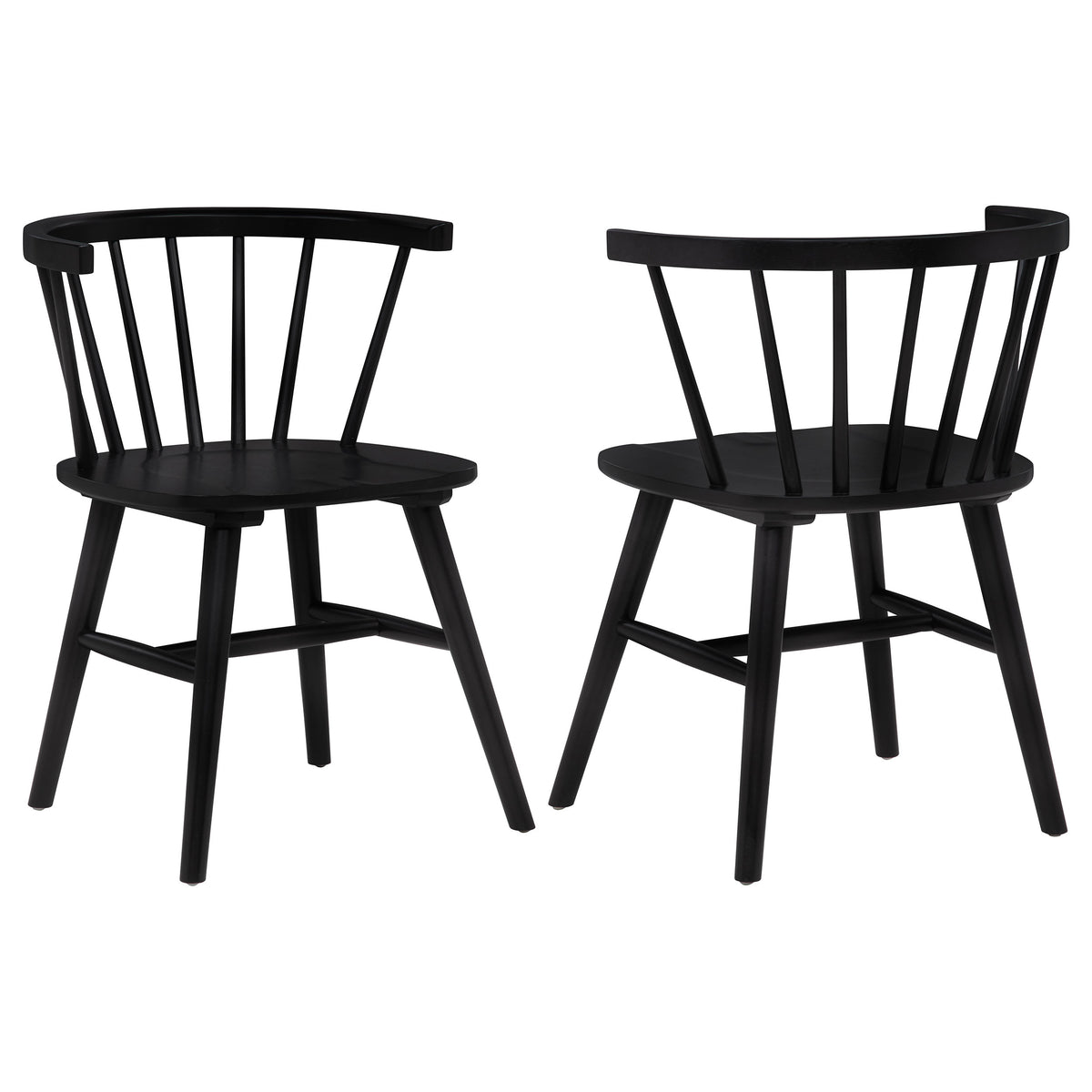 Jeffries Windsor Dining Side Chairs (Set of 2) Black