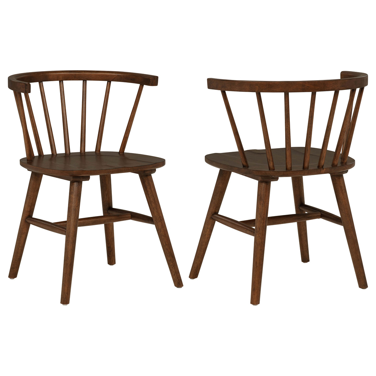 Jeffries Windsor Dining Side Chairs (Set of 2) Walnut