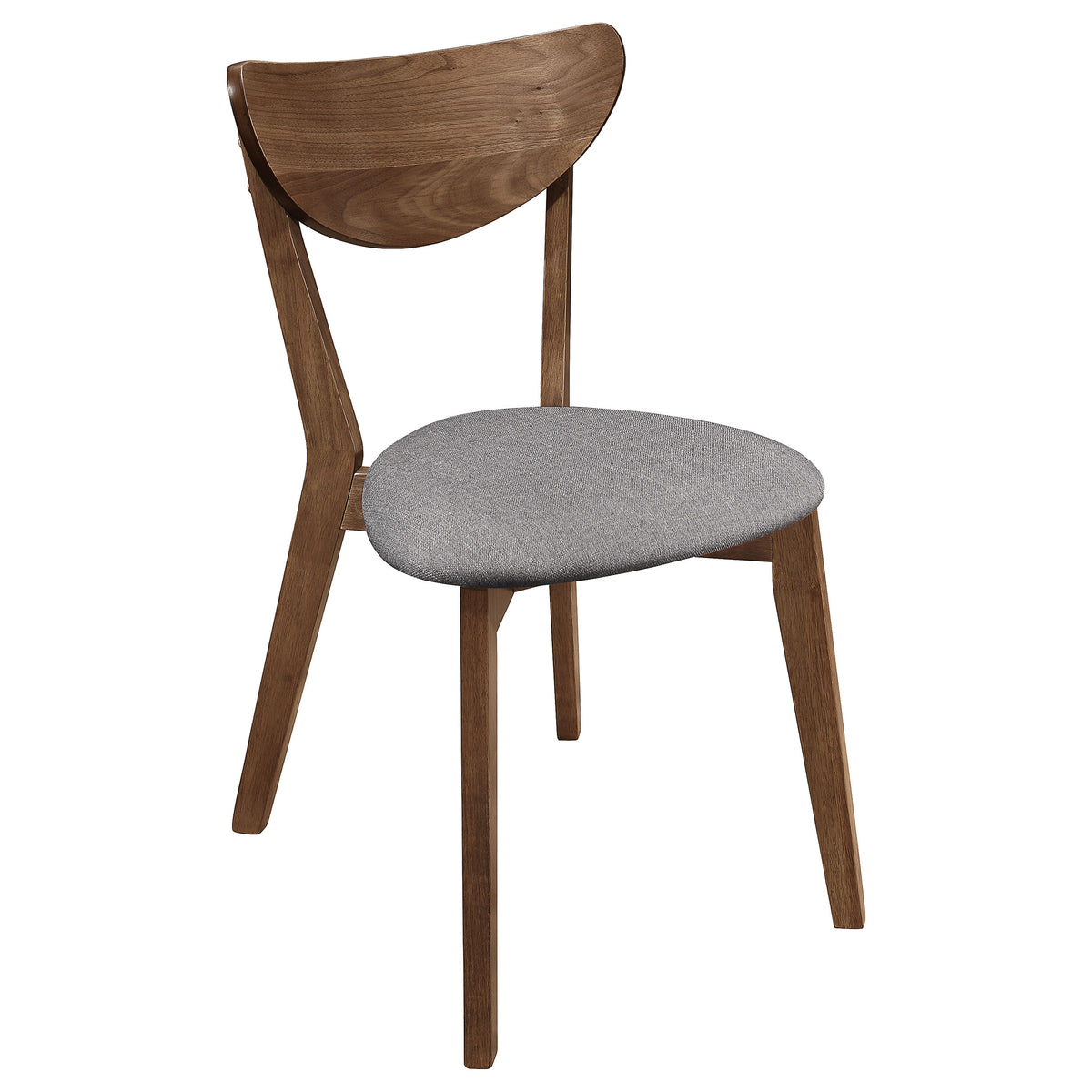 Alfredo Dining Side Chairs (Set of 2) Grey and Natural Walnut
