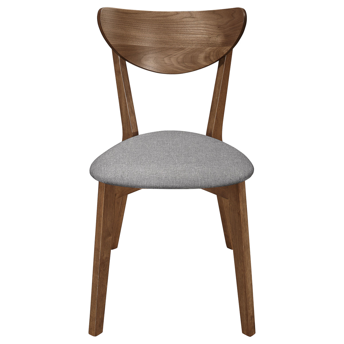 Alfredo Dining Side Chairs (Set of 2) Grey and Natural Walnut