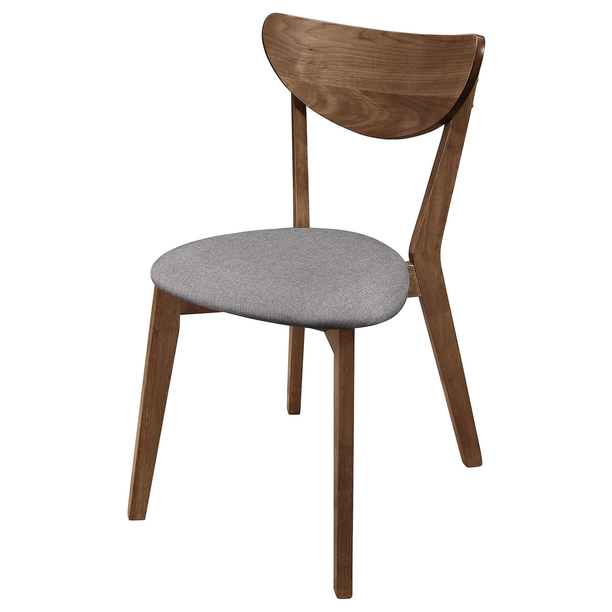 Alfredo Dining Side Chairs (Set of 2) Grey and Natural Walnut