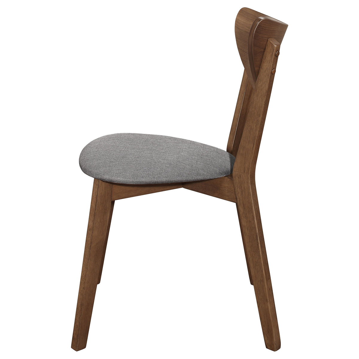 Alfredo Dining Side Chairs (Set of 2) Grey and Natural Walnut