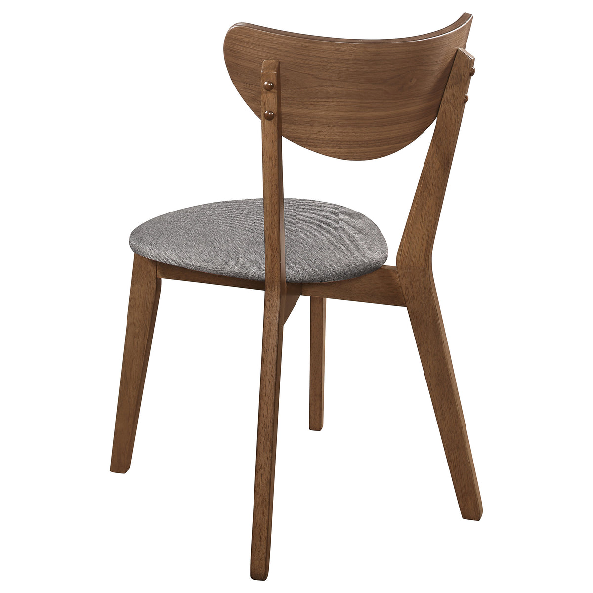 Alfredo Dining Side Chairs (Set of 2) Grey and Natural Walnut